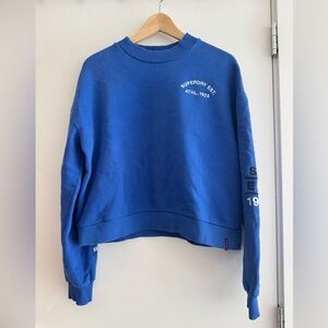 Superdry Women's Royal Blue Crew Neck Sweater